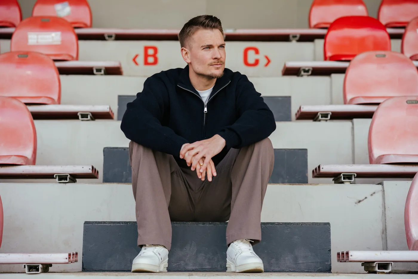 Luca Dürholtz im Stadion